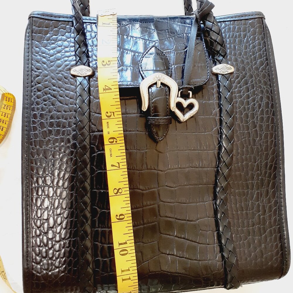 Brighton Croc Style Messenger Bag - Picture 12 of 14
